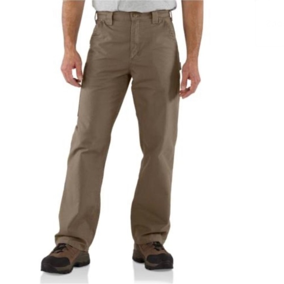 NWT 2-pair Carhartt B151 Loose Original Fit Canvas Work Dungaree, Lt Brown36x32 - Picture 1 of 9